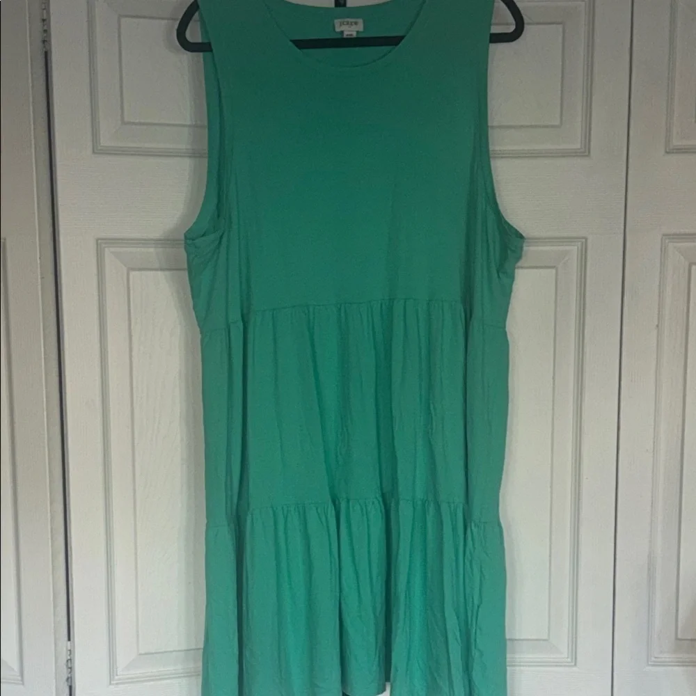 J crew Sleeveless Green Dress